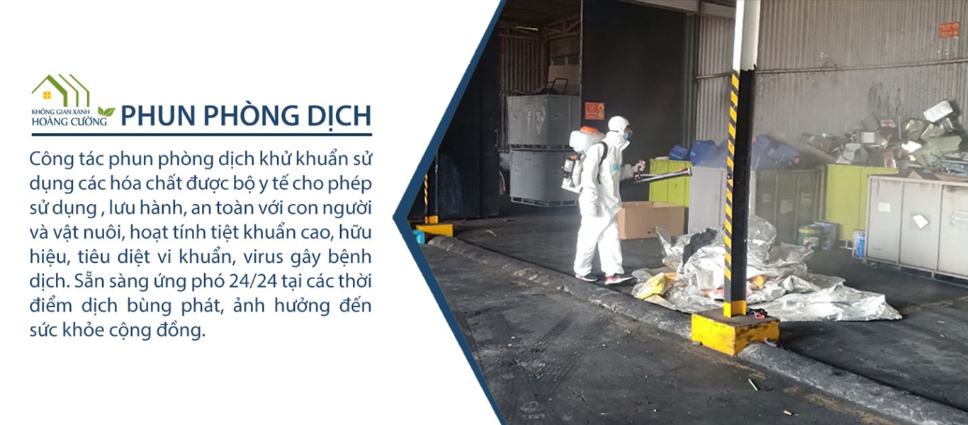 Phun khử trùng sát khuẩn phòng dịch