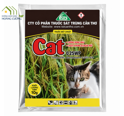 THUỐC DIỆT CHUỘT CAT 0.25 WP - 10G