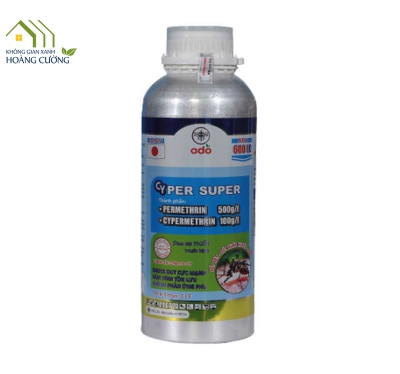 THUỐC DIỆT MUỖI CYPER SUPER 600EC (1 LÍT)  CHAI NHÔM