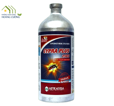 THUỐC DIỆT MUỖI CYPRA PLUS 25EC (1 LÍT) CHAI NHÔM 