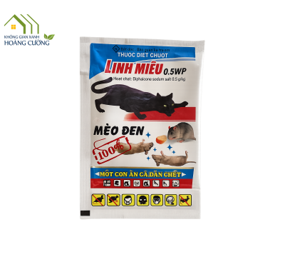 THUỐC DIỆT CHUỘT LINH MIÊU 0.5WP GÓI 5G