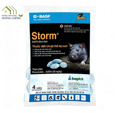 THUỐC DIỆT CHUỘT STORM 0.005% BB GÓI 4 VIÊN