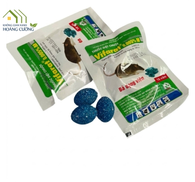 THUỐC DIỆT CHUỘT DẠNG VIÊN VIFARAT 0.005 % AB - GÓI 10 VIÊN