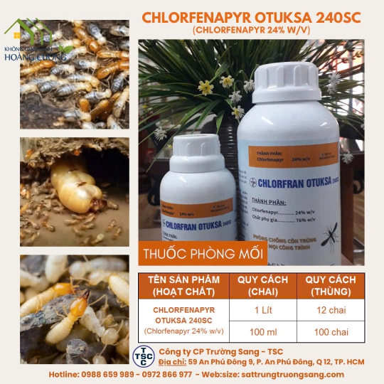 THUỐC DIỆT MỐI CHLORFRAN OTUKSA 240SC 1 Lít