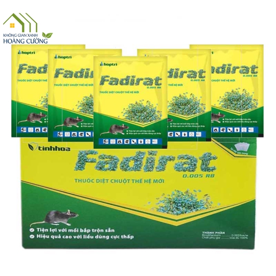 THUỐC DIỆT CHUỘT FADIRAT 0.005 RB (100G)