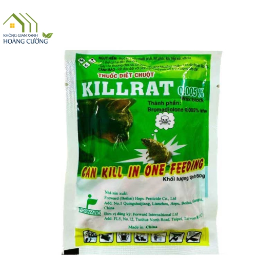 THUỐC DIỆT CHUỘT KILLRAT 0.005% (50g)