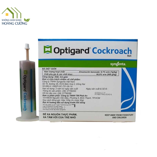 THUỐC DIỆT GIÁN OPTIGARD COCKROACH BAIT (30G)