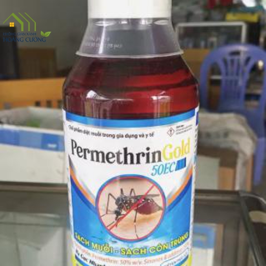 THUỐC DIỆT MUỖI PERMETHRIN GOLD 50EC CHAI NHÔM (1 LÍT)