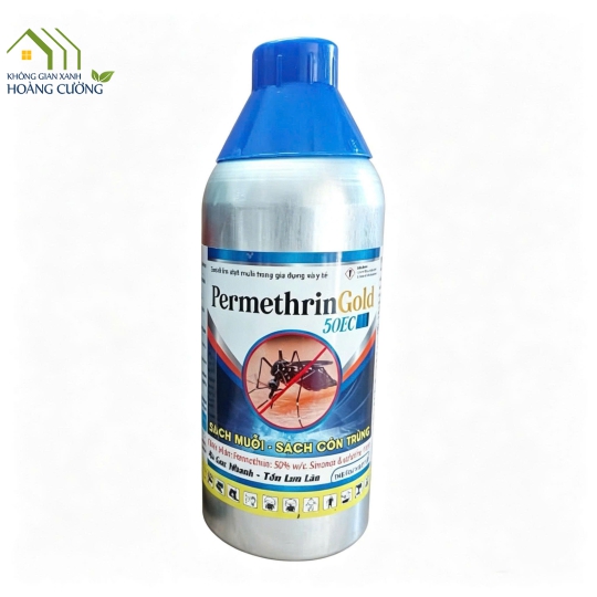 THUỐC DIỆT MUỖI PERMETHRIN GOLD 50EC CHAI NHÔM (1 LÍT)