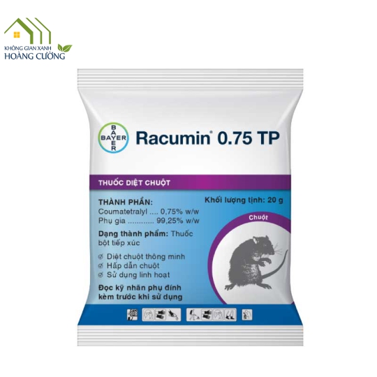 THUỐC DIỆT CHUỘT RACUMIN 0.75 TP (20G)