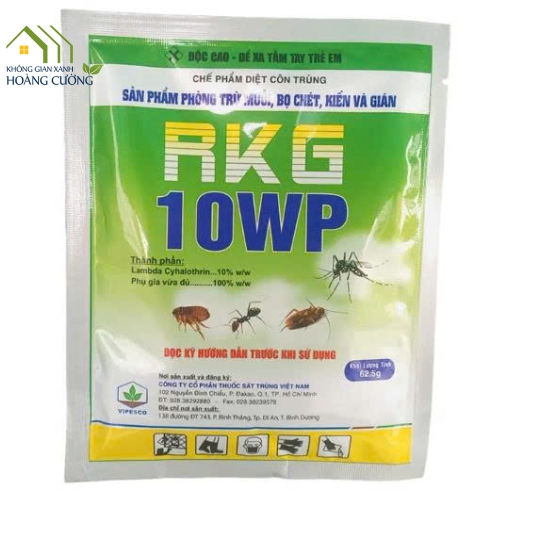 THUỐC DIỆT CÔN TRÙNG  RKG 10WP-62.5 GR