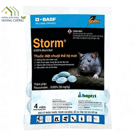 THUỐC DIỆT CHUỘT STORM 0.005% BB GÓI 4 VIÊN