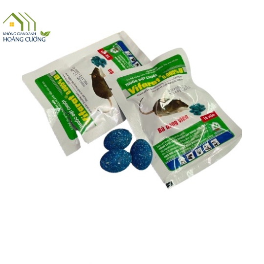 THUỐC DIỆT CHUỘT DẠNG VIÊN VIFARAT 0.005 % AB - GÓI 10 VIÊN